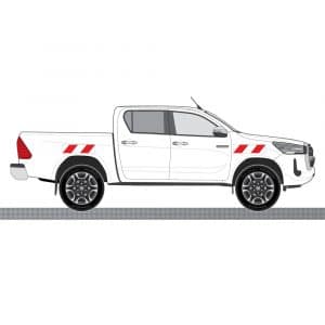 Alternative view of Kit Rouge-Blanc CL. B Standard - TOYOTA Hilux (2021)